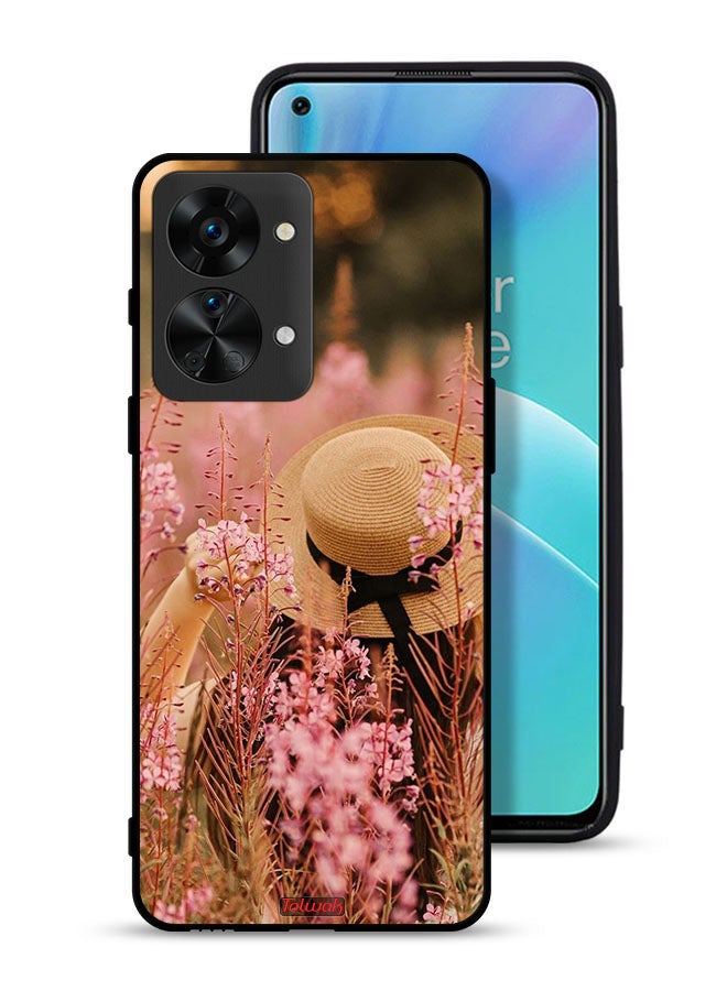 Tolwak OnePlus Nord 2T 5G Protective Case Cover Hat Girl In Flowers - Image 1