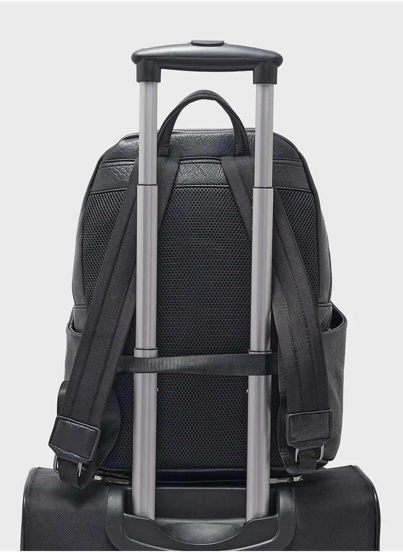روبرت وود Premium Faux Leather Backpack