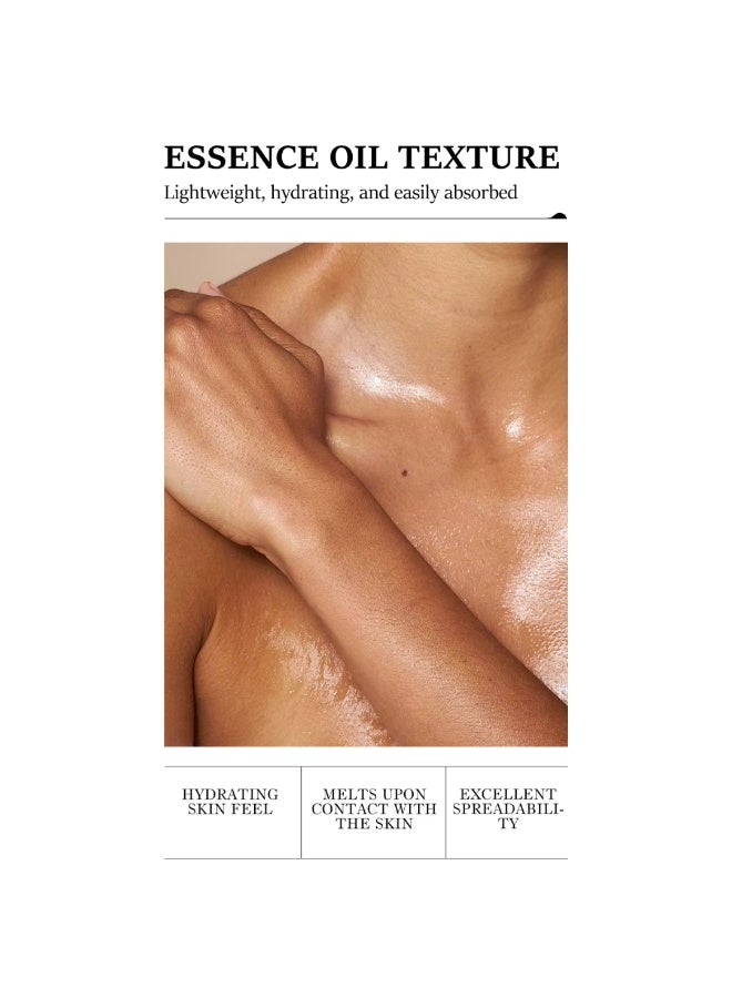 Kormesic زيت الجسم بالورد 260 مل، زيت الورد الطبيعي للترطيب، زيت الجسم بالورد المرطب والمغذي والمبيض، يعزز إشراقة البشرة للنساء والرجال - Image 5