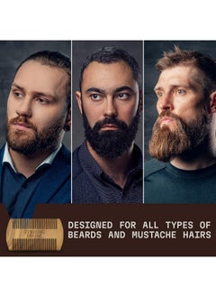 Striking Viking Wooden Beard Comb & Case - Fine & Coarse Teeth from Striking Viking - Anti-Static and Hypoallergenic Wood Pocket Comb For Beards & Mustaches  - Image 3