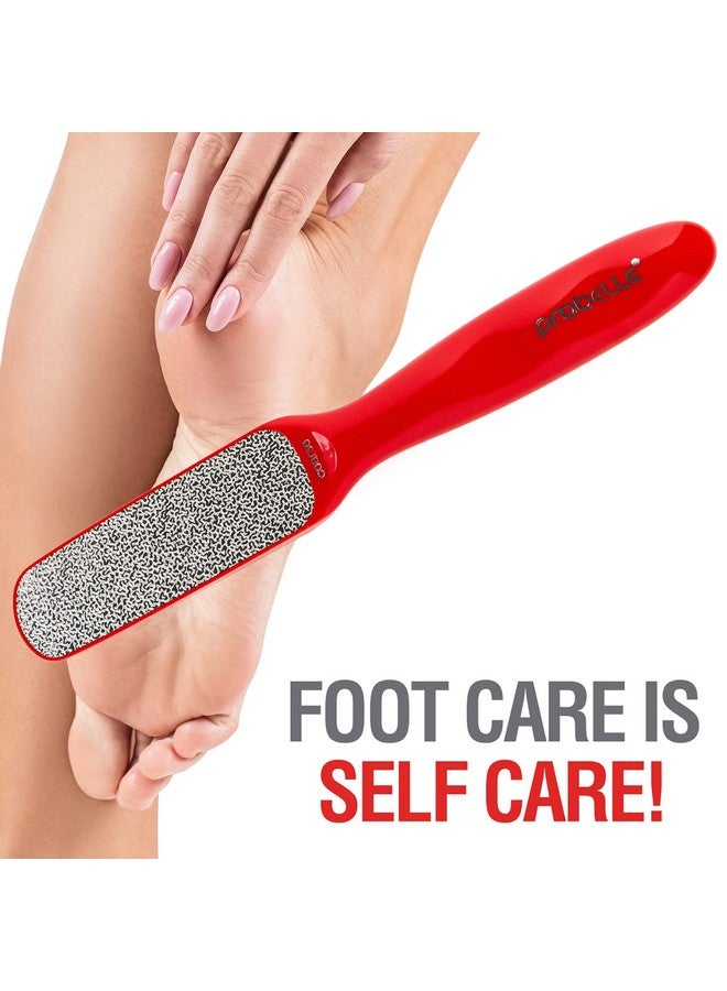 Probelle Double Sided Multidirectional Nickel Foot File Callus Remover Immediately Reduces Calluses And Corns To Powder For Instant Results Safe Tool (Red) - Image 5