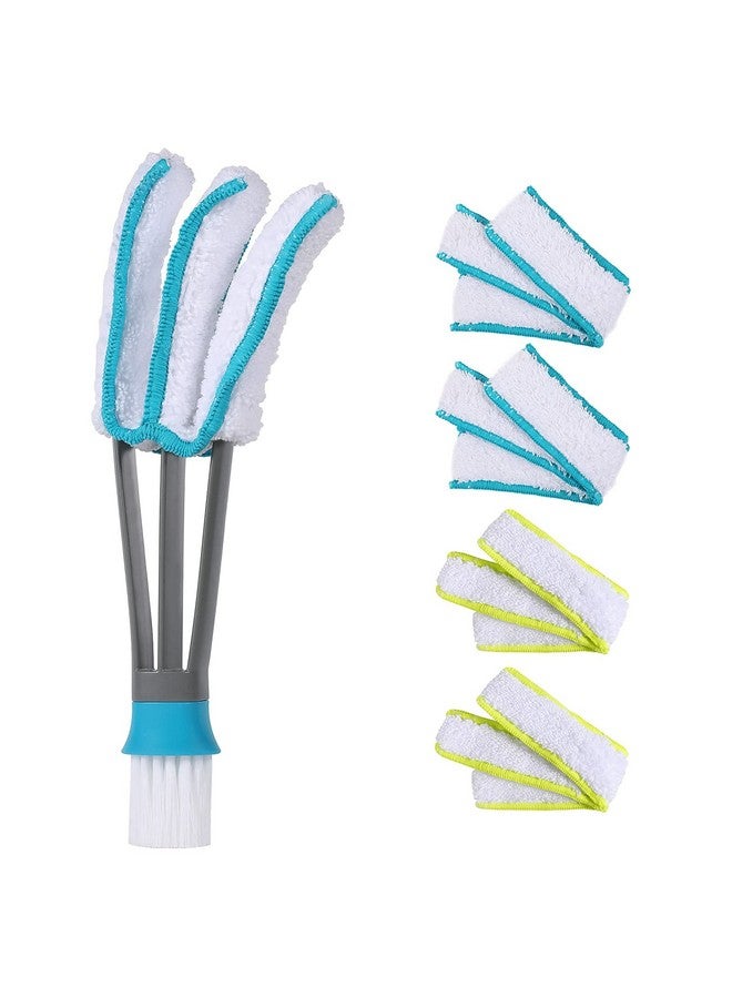 SetSail Blind Duster, Window Cleaner Duster Brush with 4 Microfiber Sleeves, Cleaning Tools for Vertical Blinds Air Conditioner Dust Ceiling Fans Dust Collector - Image 1
