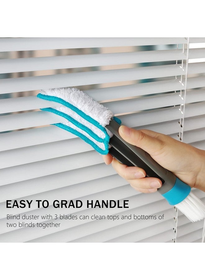SetSail Blind Duster, Window Cleaner Duster Brush with 4 Microfiber Sleeves, Cleaning Tools for Vertical Blinds Air Conditioner Dust Ceiling Fans Dust Collector - Image 5