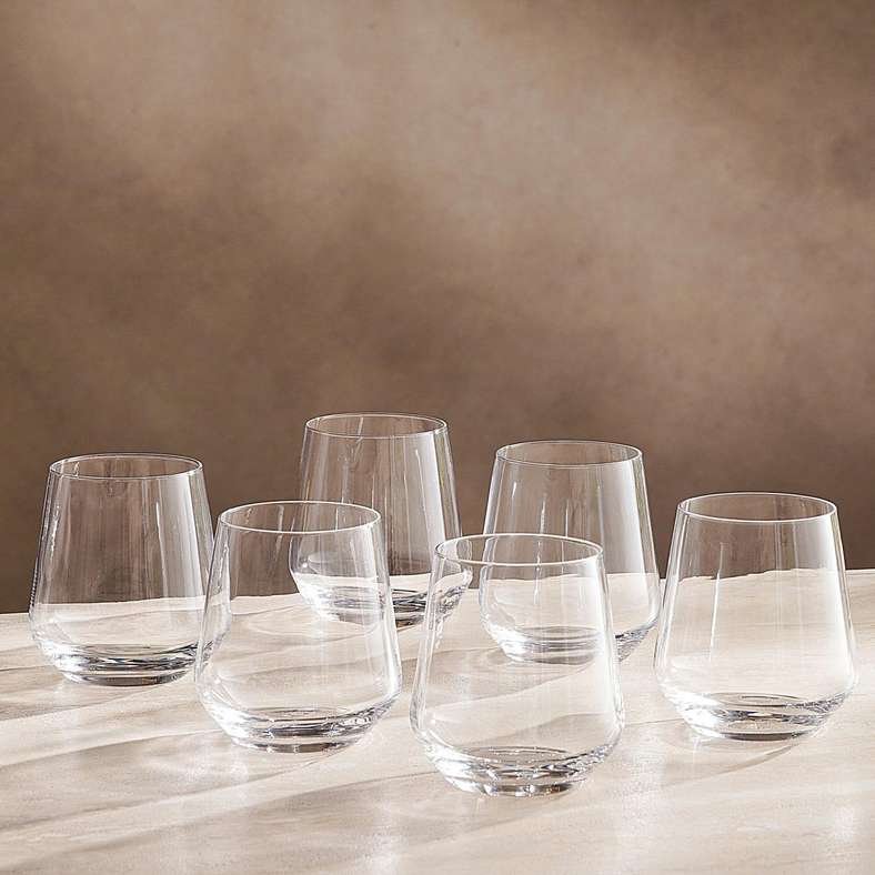 Pan Home Clear 6-Piece Tumbler Glass Set for Home