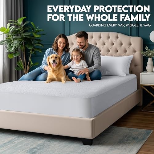 Utopia Bedding Dual Sided Mattress Protector with Waterproof Terry Top and Side Panels Full Size, Soft and Breathable Mattress Cover, Fitted Style with Stretchable Elastic Pockets - Image 4