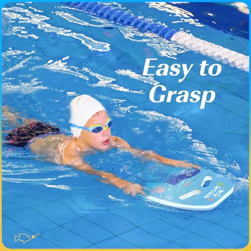 HeySplash Swim Kickboard for Kids, Swimming Kickboard Cute Pattern Swim Training Aid for Children, Pool Exercise Equipments for Beginning Swimmers Safety Swim Board Auxiliary, Blue Shark - Image 2