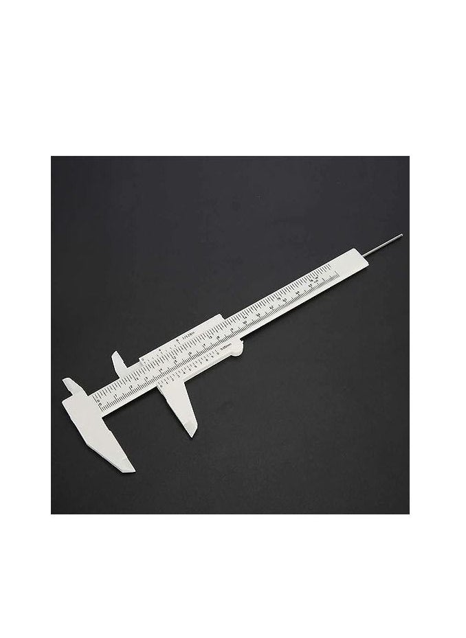 ORiTi ORiTi Vernier Caliper Waterproof Plastic Eyebrow Permanent Makeup Ruler Students Experimental Measurement Tools  - Image 3