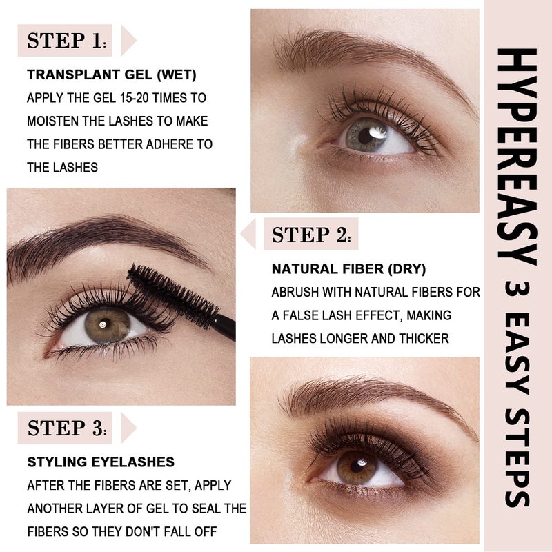 Youngfocus 3D Fiber Lash Mascara Waterproof, Luxuriously Longer, Thicker, Voluminous Eyelashes, Long-Lasting, Dramatic Extension, Smudge-proof, Hypoallergenic Formula-Best Gift - Image 4