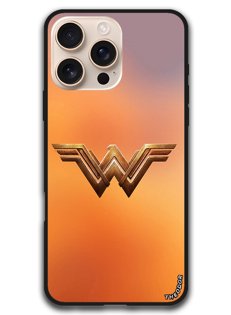 Theodor Protective Case Anti Scratch Shock Proof Bumper Cover For iPhone 16 Pro Max (6.9)-inch Wonder Women - Image 1