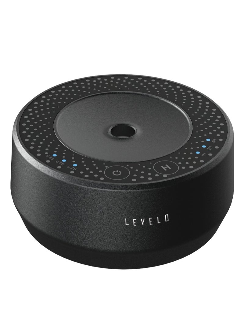 LEVELO - Vapor Car Aroma Diffuser 400mAh / Oils & Fragrances / Refillable Container / Silent Operation / Automatic Timer / Touch Control / Smart Sensor / Cold Diffusion - Black - Image 1