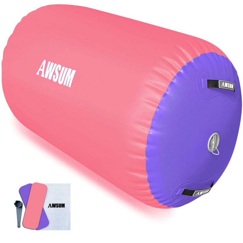 AWSUM 1 PCS Gymnastics Barrel Air Roller Inflatable Tumbling Mat Back Handspring Trainer for Octagon Mat Gym Gymnastics Equipmentï¼ŒNo Electric Pump - Image 1