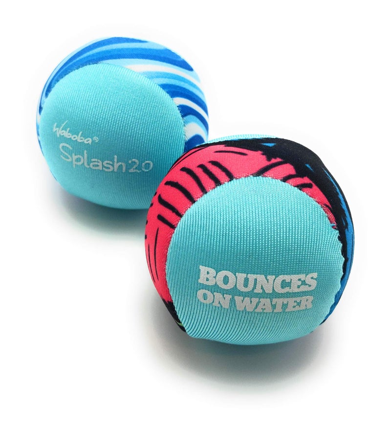 Waboba Splash Ball 2.0 - Water Bouncing Ball (Colors May Vary) (Two Pack) - Image 1