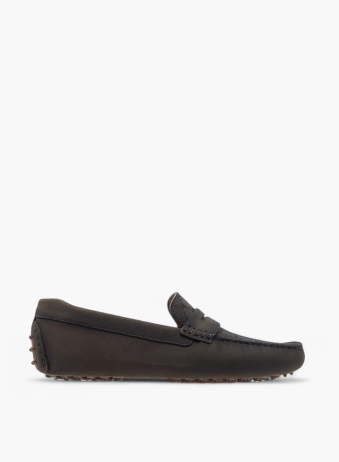 Mister Duchini Boys Monogram Embossed Slip-On Loafers Ramadan Collection - Image 1