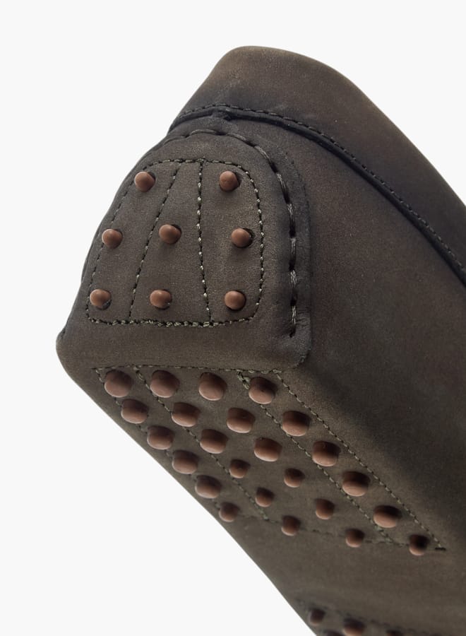 Mister Duchini Boys Monogram Embossed Slip-On Loafers Ramadan Collection - Image 5