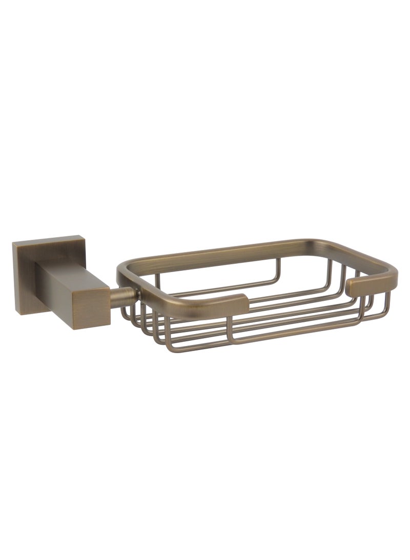 Casa Milano Argon Soap Basket Bronze Brass  - Image 1