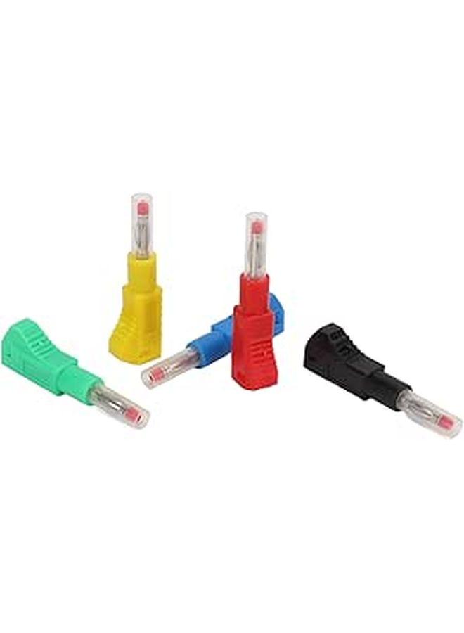 5 ألوان 4 مللي متر مقابس موز قابلة للسحب أسلاك اختبار 10 قطع CAT II 600V 32A لمعدات 3C - Image 1