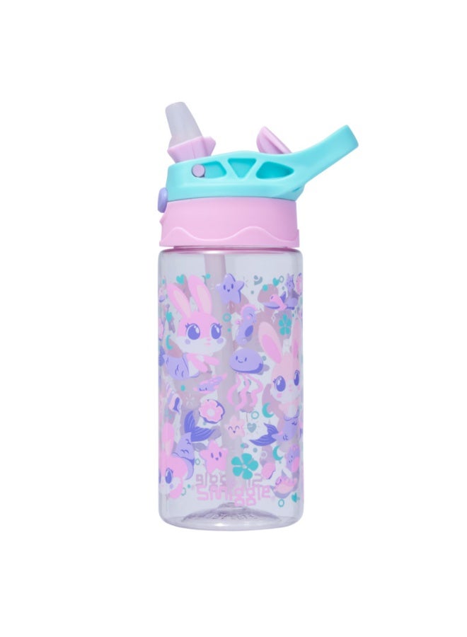 Smiggle Ocean Mermaid Bunny Series 430ml Children's Straw Water Bottle - Image 1