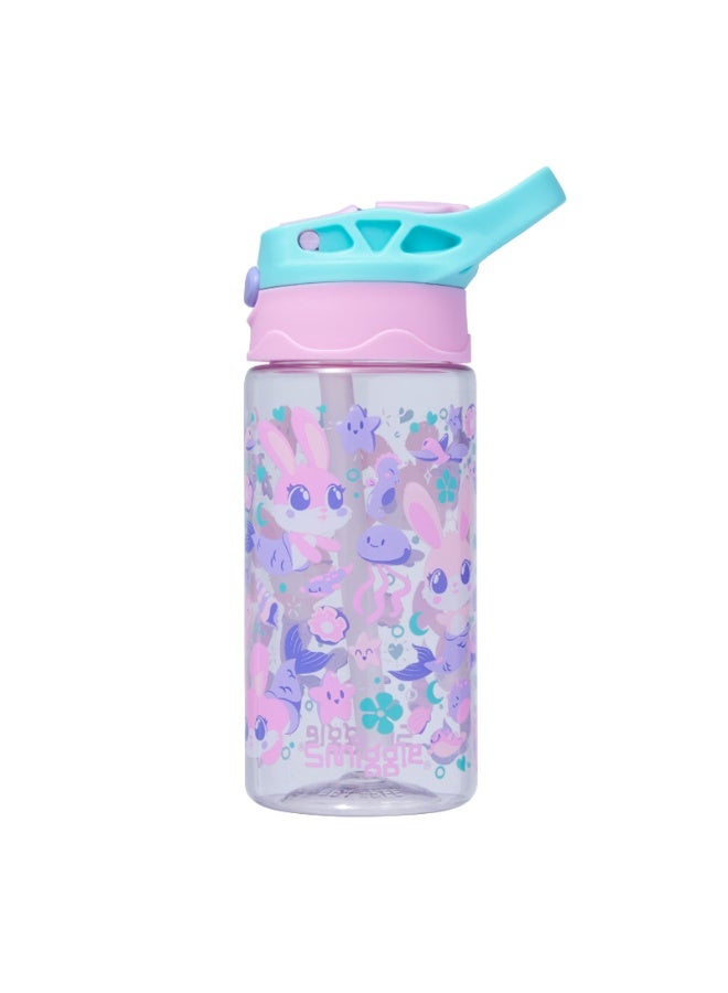 Smiggle Ocean Mermaid Bunny Series 430ml Children's Straw Water Bottle - Image 2