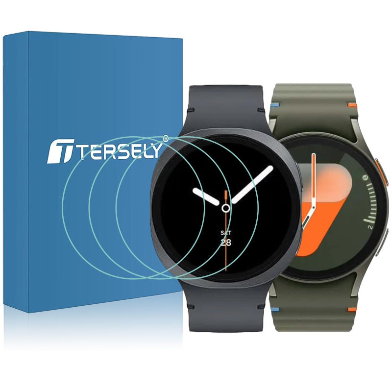 Tersely Samsung Galaxy Watch 8/7/6/5/4/FE 40mm 3-Pack 9H Hardness Tempered Glass Screen Protector - Image 1