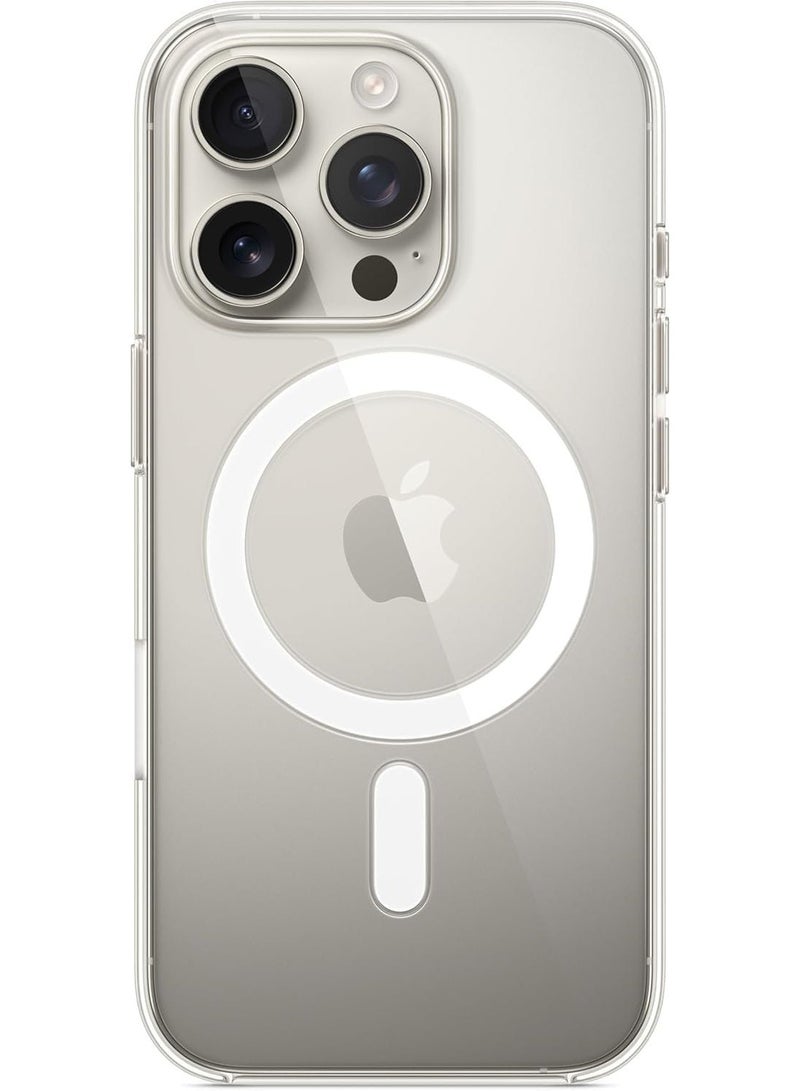 موبكوس جراب شفاف لهاتف آيفون 16 برو ماكس مزود بمغناطيس، متوافق مع آيفون - Image 1