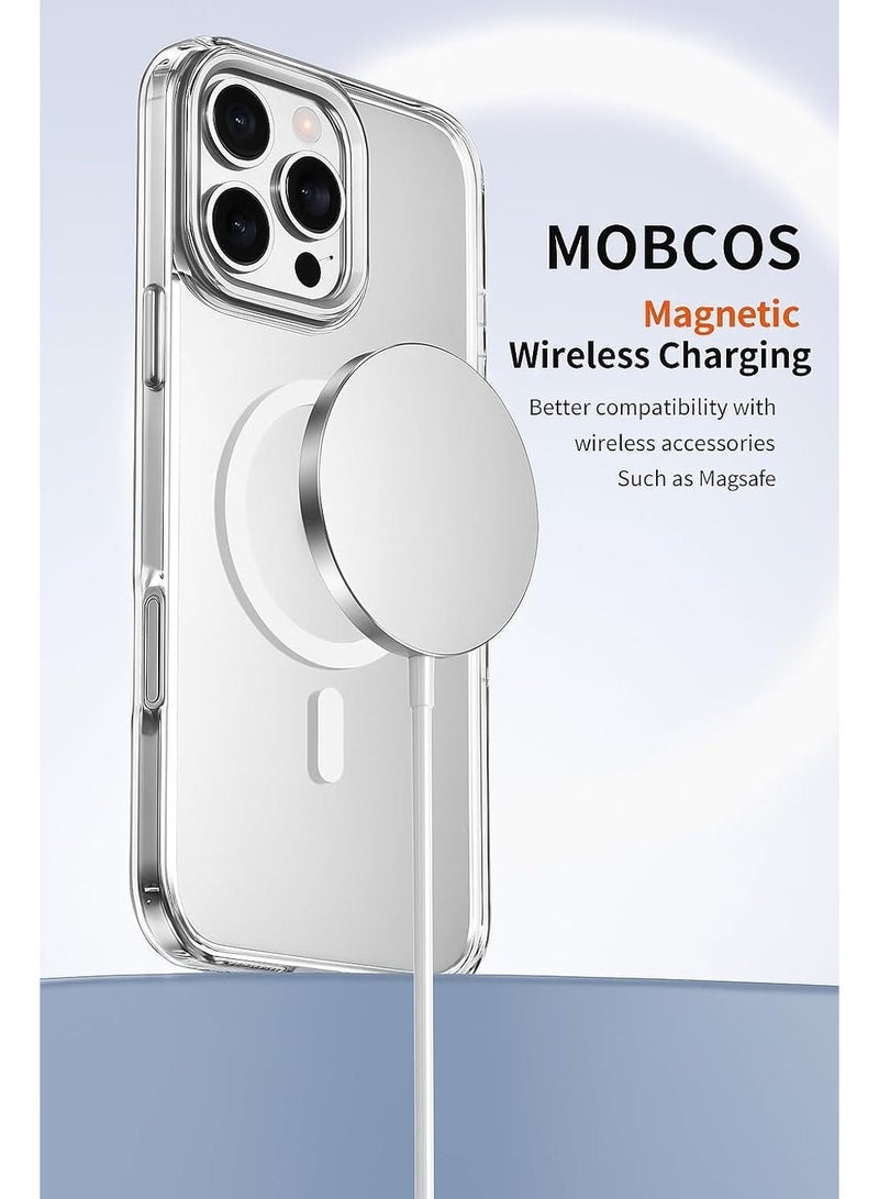 موبكوس جراب شفاف لهاتف آيفون 16 برو ماكس مزود بمغناطيس، متوافق مع آيفون - Image 3