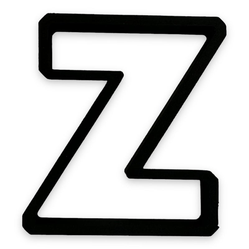 Z Capital Block Letter Cookie Cutter with Easy to Push Design 35 inch