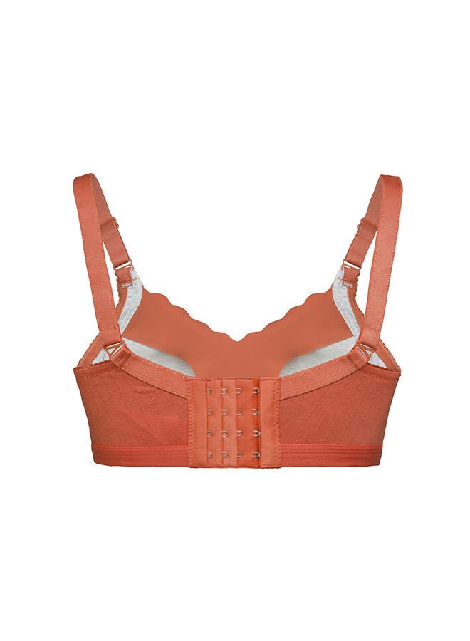 Okus Comfy Cotton Seamless Nursing Bra Orange 36  - Image 2