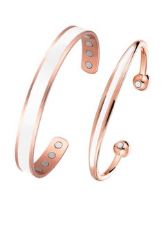 Magnetic Copper Bracelet for Women,Magnetic Bracelet,6.8''Adjustable Cuff Jewerly Gift Box-2PCS(White) - pzsku/Z0EEAF8A0E14FAAF84AE0Z/45/_/1733644143/04061ac7-1f68-4b16-ae55-dd85cf5646f0