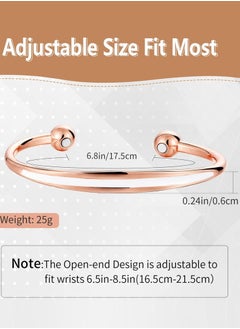 Magnetic Copper Bracelet for Women,Magnetic Bracelet,6.8''Adjustable Cuff Jewerly Gift Box-2PCS(White) - pzsku/Z0EEAF8A0E14FAAF84AE0Z/45/_/1733644163/b2a3503b-767c-4262-aa50-2afa8cb45d37