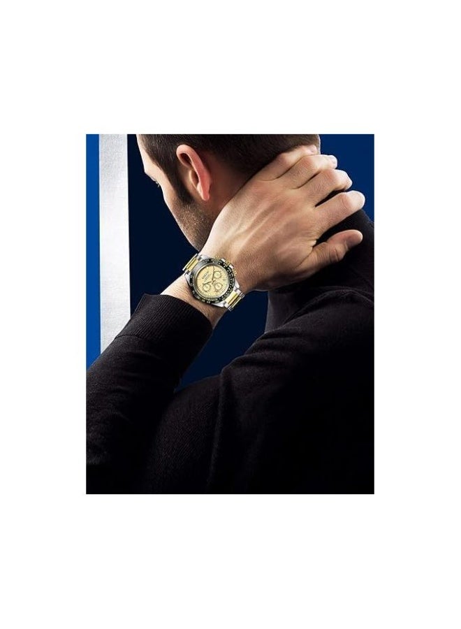 Stylish 22mm stainless steel metal band compatible with Huawei Watch GT2/GT2 PRO/GT Runner/GT3/GT3 Pro/GT4/GT4 Pro/GT1 (46mm) - gold and silver - Image 3