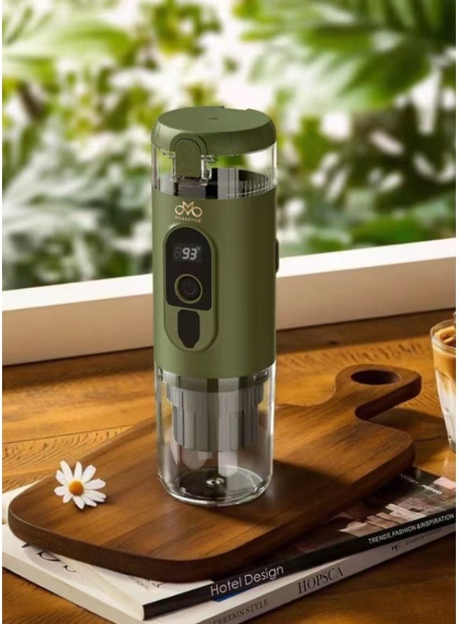 MULLINER Portable 2-in-1 Coffee Maker | 20 Bar Espresso Machine | Works with Ground Coffee & Nespresso Capsules | USB Type-C, Quick Heating, 76°C Brewing - Image 1