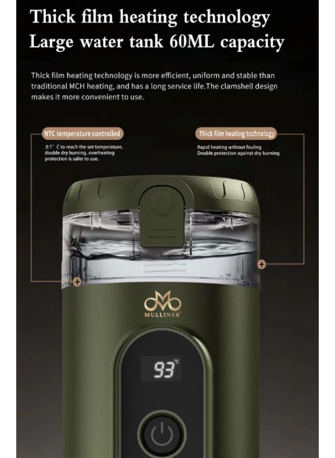 MULLINER Portable 2-in-1 Coffee Maker | 20 Bar Espresso Machine | Works with Ground Coffee & Nespresso Capsules | USB Type-C, Quick Heating, 76°C Brewing - Image 5