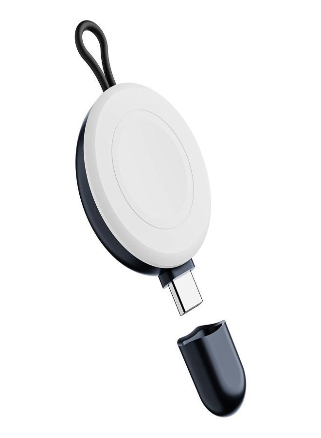 Captaintech USB-C Charger for Apple Watch, Portable Wireless Magnetic Fast Charging Compatible with Apple iWatch Ultra/Series 8/7/6/5/4/3/SE Travel Pod Charger, Cordless Travel Charger Keychain - Image 1