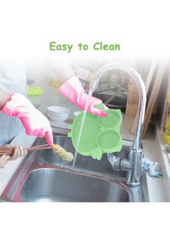 Snowie Soft ® Baby Suction Plates For Baby Feeding With 4 Strong Suction Cups, Silicone Toddler Plates With Deep Divided For Kids To Feed Themselves, Dish Washer & Micro-Wave Oven Safe  - Image 5