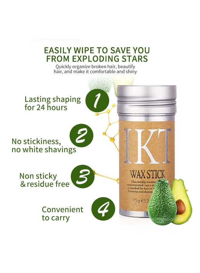 IKT Hair Styling Wax Stick for Smooth Wigs, Non-Greasy Styling Solution for Flyaways, Edges, and Frizz - 75g - Image 5