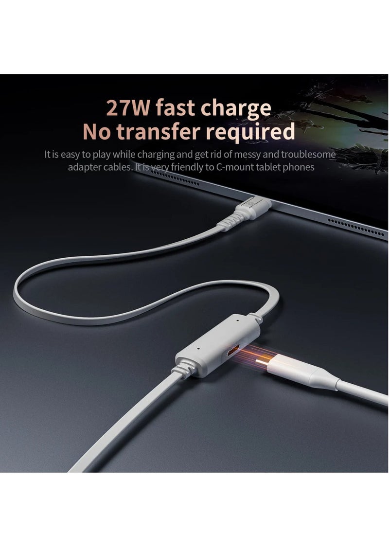 بليكستون - سماعة أذن شبه داخل الأذن من بليكستون M762 مزودة بمنفذ USB-C وسلكية وشاحن بقوة 27 وات وشاحن للكمبيوتر اللوحي وإصدار سماعة أذن للألعاب وميكروفون عالي الدقة اللون اخضر - Image 1