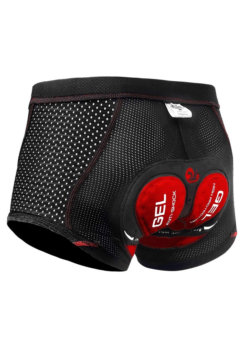 Excefore Men's Cycling Shorts 5D Padded, Loose-fit MTB Biking Shorts Pants, Suitable for Men Zipper Pockets, Adsorbent Design (XL) - Image 1