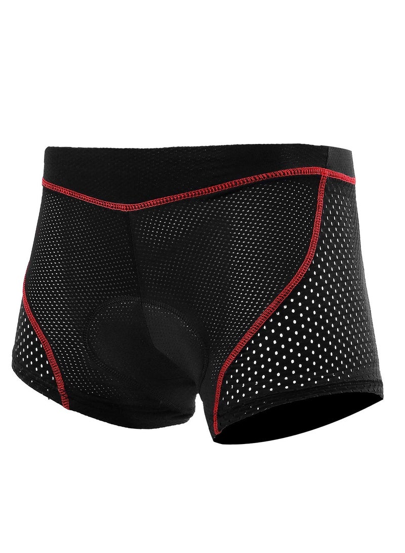 Excefore Men's Cycling Shorts 5D Padded, Loose-fit MTB Biking Shorts Pants, Suitable for Men Zipper Pockets, Adsorbent Design (XL) - Image 2