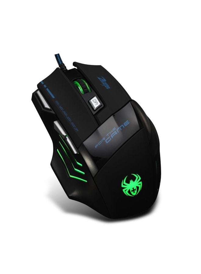 ZELOTES Zelotes 5500 DPI 7 Button LED Optical USB Wired Gaming Mouse Mice for Pro Gamer  - Image 1