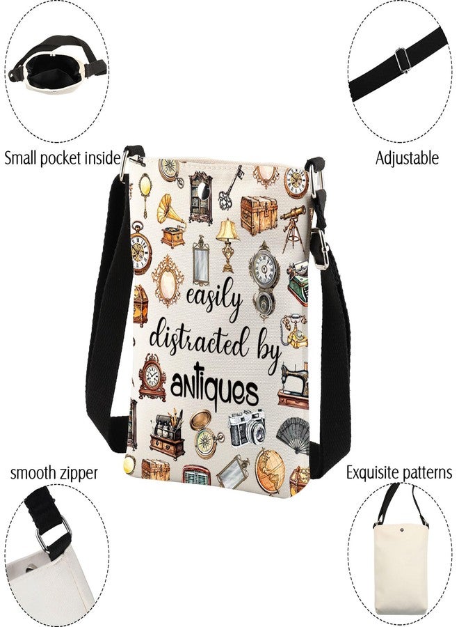 BNQL Antique Crossbody Bag Easily Distracted By Antiques Lover Gifts Funny Antique Gifts Antique Collector Gifts Cell Phone Purse - Image 5