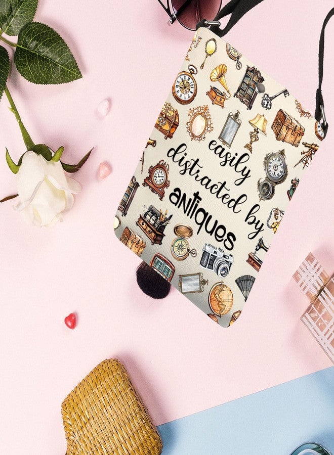 BNQL Antique Crossbody Bag Easily Distracted By Antiques Lover Gifts Funny Antique Gifts Antique Collector Gifts Cell Phone Purse - Image 2
