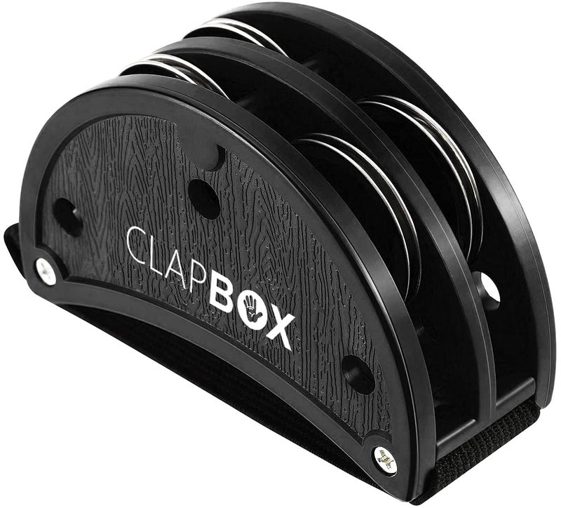Clapbox Foot Tambourine - Jingles, Black - Image 1