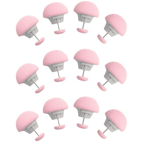 TOMATUS Duvet Pins, Reusable Fixing Buckle Non-Slip Quilt Holder, Quil Cover Clip for Fixing Curtain Socks Mattress, Pack of 12, Pink - Image 1