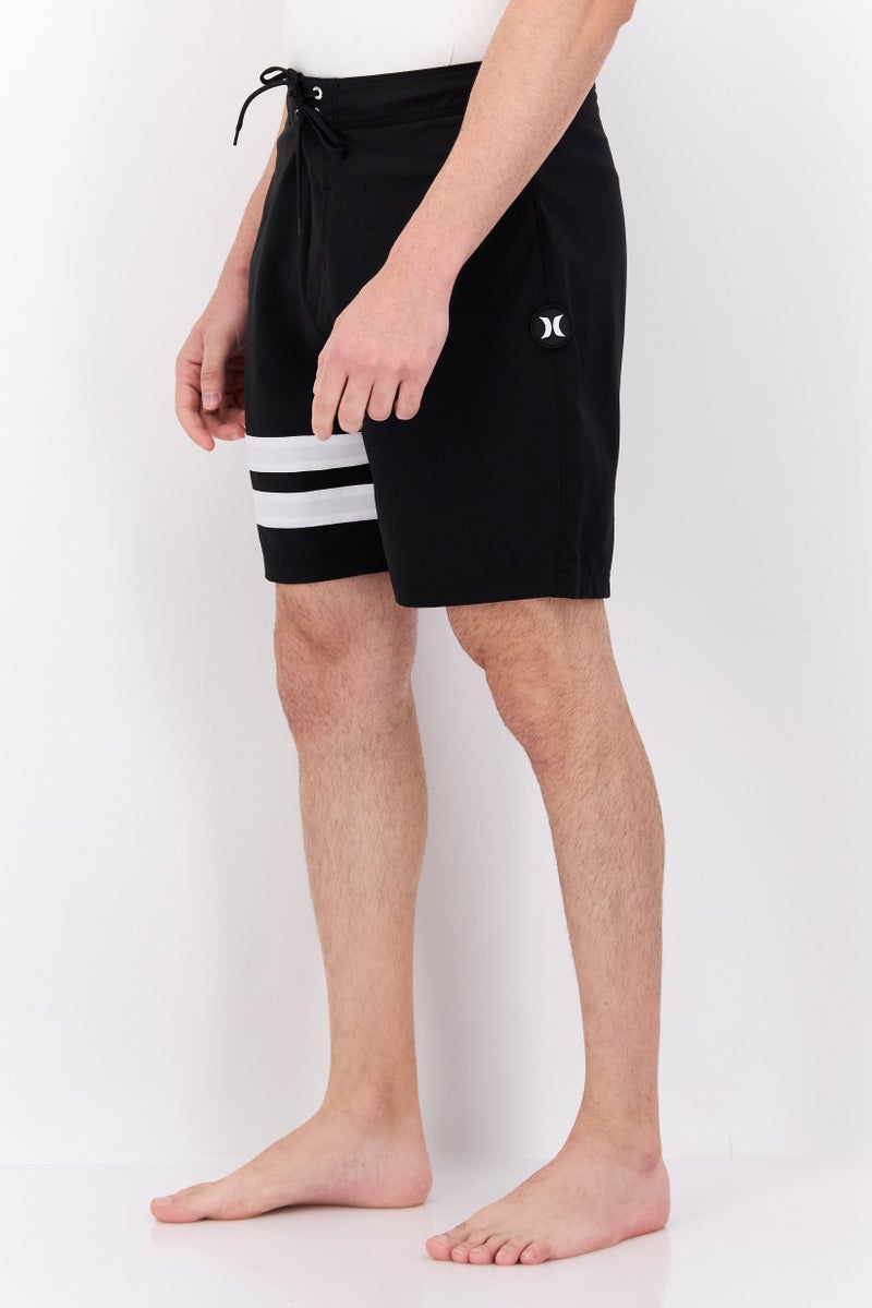 Hurley Men Brand Logo Board Shorts, Black Combo - Image 2