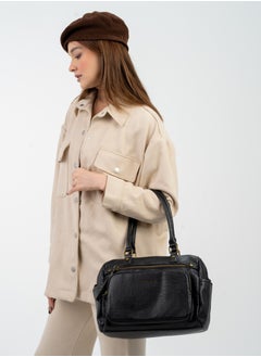 David Jones David Jones- Leather Duffle Bag for women model cm6981- Faux leather work and travel duffle bag- All gender neutral bag in size extra large for travel and work  - Image 3