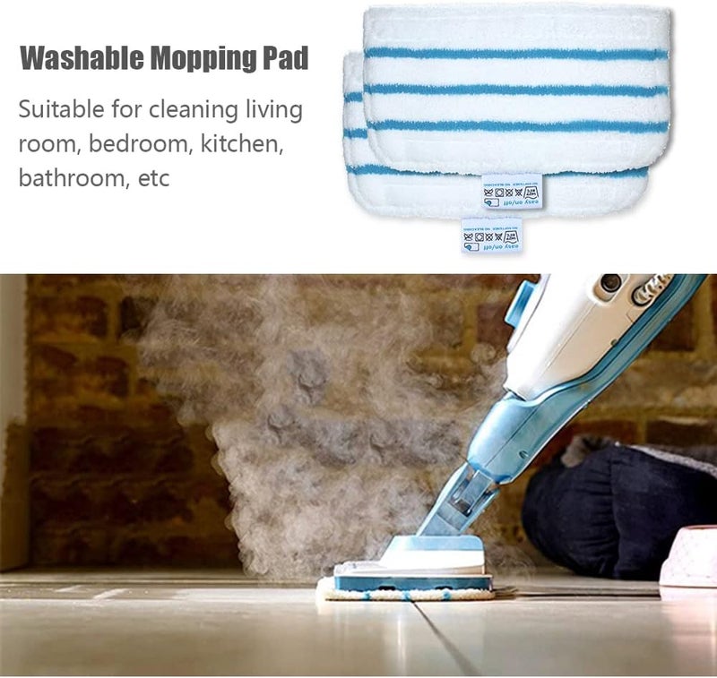 Eacam 5 Pack Mop Pads Replacement for Black + Decker FSM1610/ FSM1630 Washable Mopping Pad Accessories - Image 4