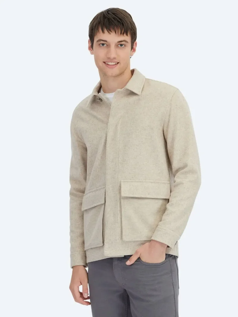 Kip Beige Overshirt