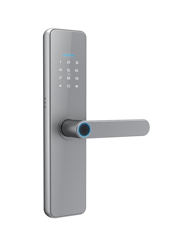 EVEREEN LS-C91 Smart WiFi Fingerprint Door Lock - 8 Unlock Methods | App, Bluetooth, Key, Password, Card, Combo | Secure Home Entry System (Silver, Tuya version)  - Image 1