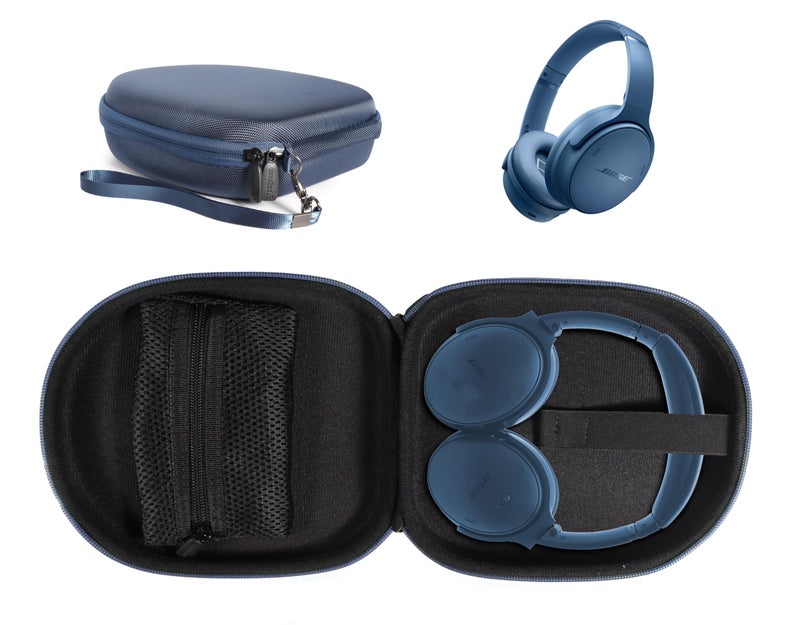 CaseSack Case for Bose QuietComfort Bluetooth Headphones with Microphone, QuietComfort 45, 35, 35 II, Replacement case only (Blue) - Image 1