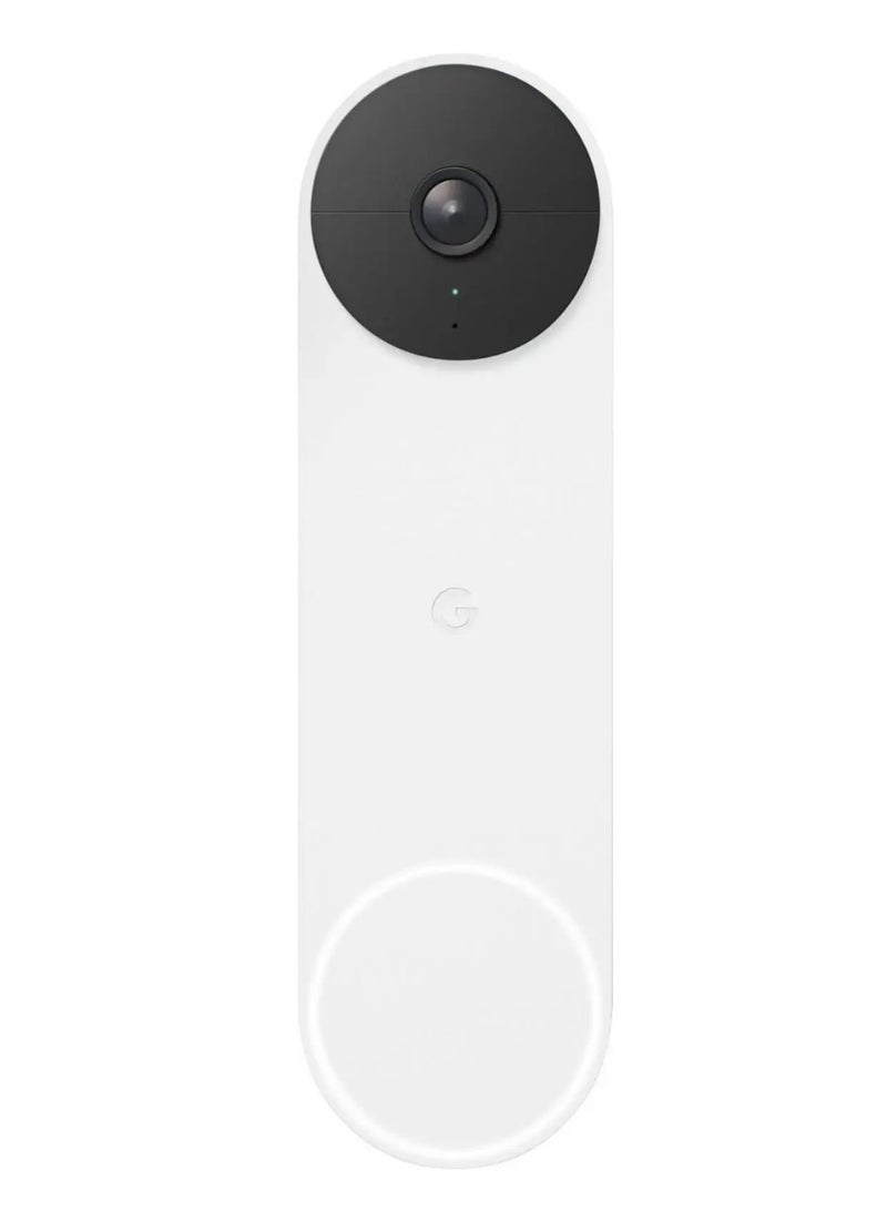 Google Nest GA01318-US Wi-Fi Battery Operated Video Doorbell - Snow - Image 4